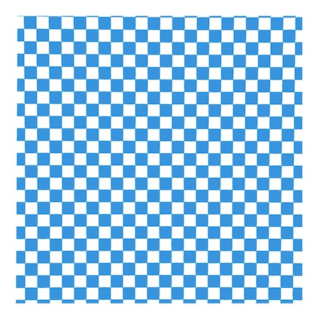 Hoffmaster Basket Liner or Sandwich Wrap, Blue & White Check, 2000PK 110882